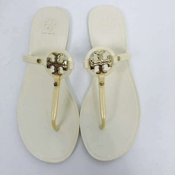 Tory Burch Shoes - Tory Burch Mini Miller Jelly Sandals in Cream